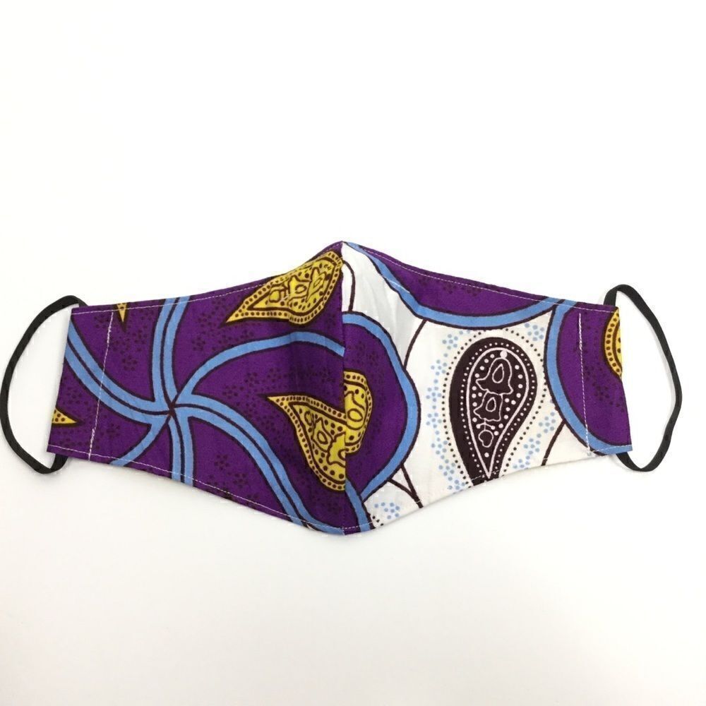 2/$15 - Purple & White African Wax Face Mask, Filti Filter‎ - Picture 3 of 13